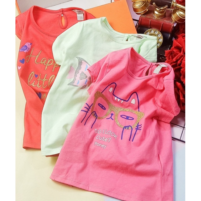 Áo phông xuất xịn poney cho bé gái