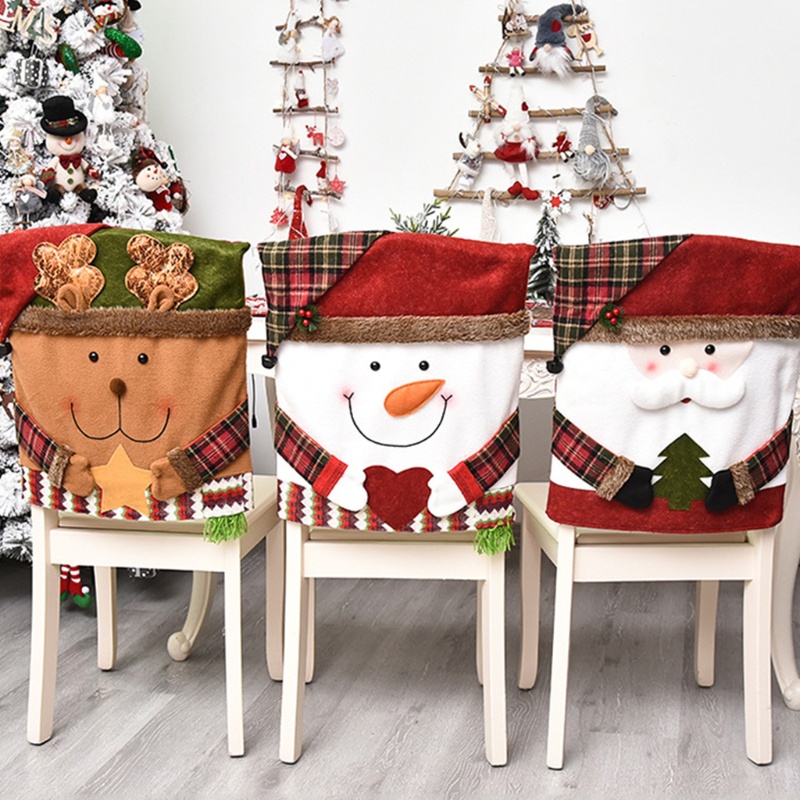 Áo bọc lưng ghế phong cách Giáng sinh dễ thương