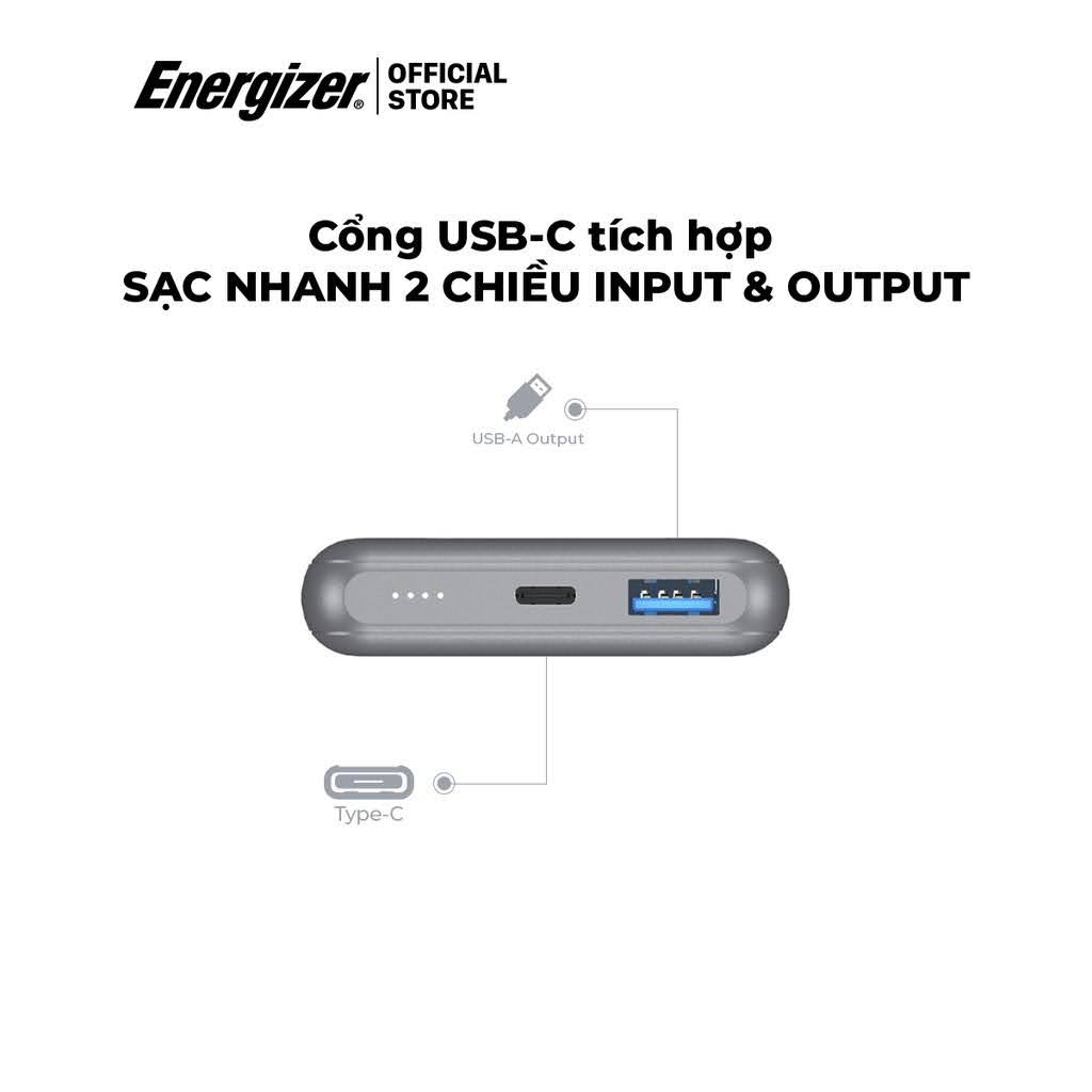 Sạc Dự Phòng Không Dây ENERGIZER CHÍNH HÃNG QE10007PQ Dung Lượng 10000mAh| Bảo Hành 12 Tháng