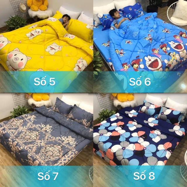 bộ chăn phao 5 món ga gối chăn phao cotton poly nhiều mẫu 2019( được chọn mẫu nhé Khách) | BigBuy360 - bigbuy360.vn
