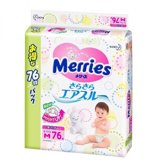 Tã bỉm Merries jumbo Nội địa Nhật M76/M74/L56/XL50
