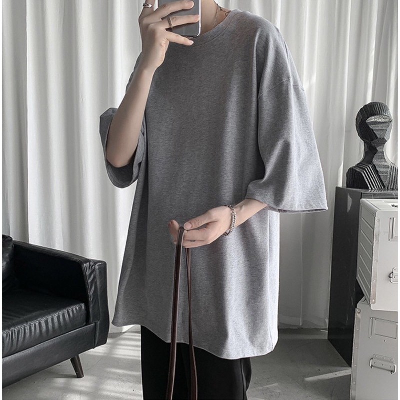 Áo thun Unisex 20We Basic Tee phông trơn nam nữ RP_01 tay lỡ oversize form rộng 4 màu