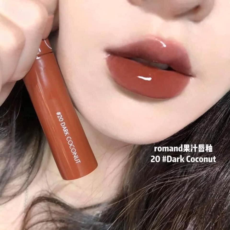 Son Tint Bóng Romand Juicy Lasting Tint Màu 20 Nấu Đất