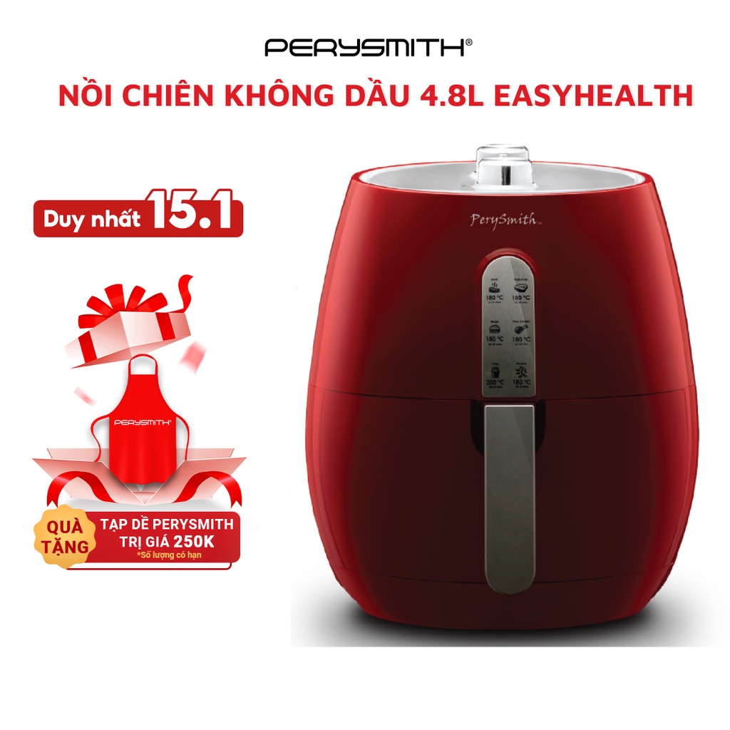 Nồi chiên không dầu cơ 4,8 lít PerySmith PS1520 loại bỏ chất béo có hại