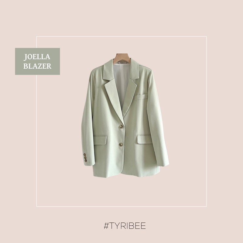 Áo Vest nữ oversize tay dài có lót lụa basic cao cấp nhiều màu - Joella Blazer - Tyribee Clothing