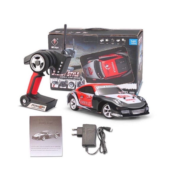 Xe Drift điều khiển từ xa Tốc Độ Cao Wltoys K969 Khung Kim Loại Siêu Bền 1/28 2.4G 4WD Brushed RC Car, mô hình ô tô