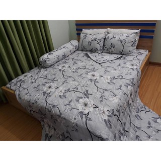 Combo 2 bộ ga gối cotton poly giá rẻ kt 2m2