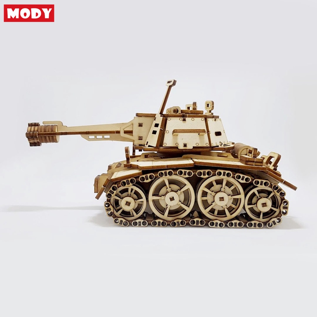 Mô hình lắp ráp xe tank 3D bằng gỗ Mody M3008