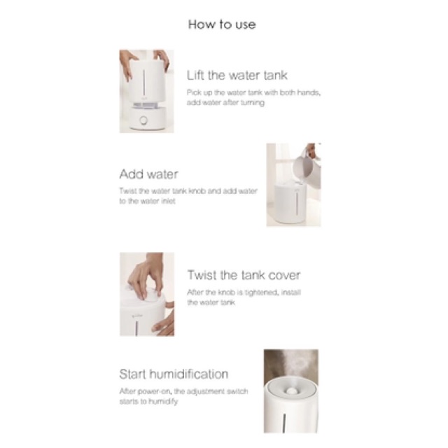 Máy tạo ẩm Deerma F628s cao cấp nhập khẩu chính hãng