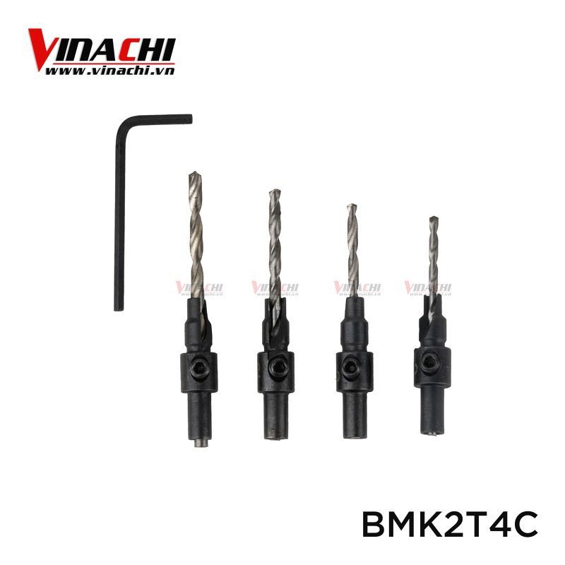 Bộ 4 Mũi Khoan 2 Tầng 6-8-10-12mm - Mũi Khoan 2 Tầng Chuyên Dụng Để Khoan Bắt Vít Gỗ Tạo Bề Mặt Phẳng Tính Thẩm Mỹ Cao