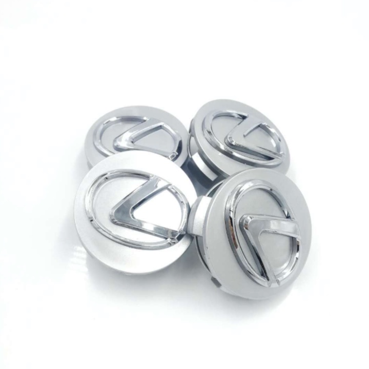 Logo chụp mâm, ốp vành la zăng bánh xe ô tô Lexus, đường kính 62mm, chất liệu nhựa ABS cao cấp