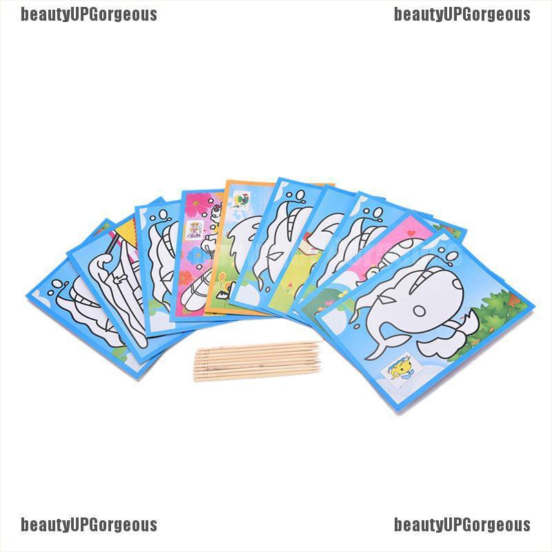 Set 10 tranh vẽ kích thước nhỏ 12CM cho bé