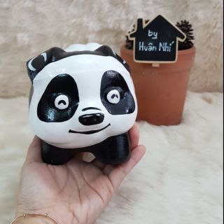Heo đất handmade -  Panda