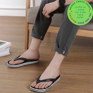 Dép xỏ ngón crocs band baya màu đen chuẩn xịn full box