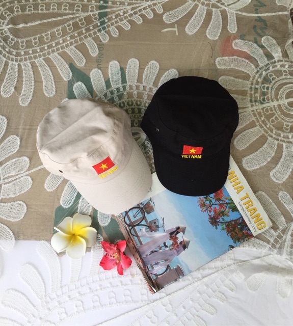 Nón Lưỡi Trai/ Mũ Kết Logo Thêu Việt Nam Cho Du Khách - Quà Tặng Du Lịch Việt Nam - Lucky Girl shop