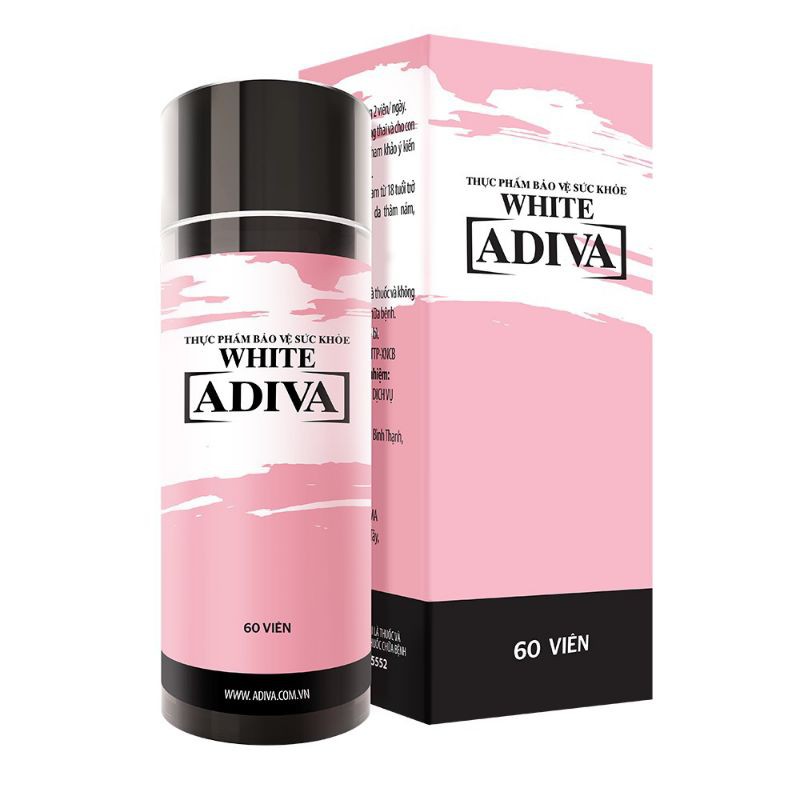 White Adiva viên nang (60 viên/hộp) - Viên uống làm sáng da