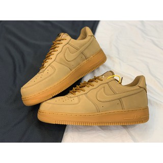 Giày NIKE AIr force 1 nâu da