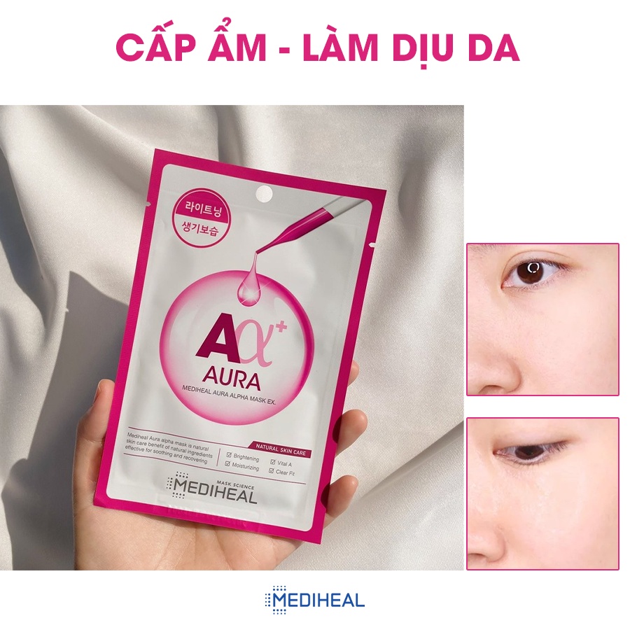 ặt Nạ Mediheal Aura Alpha Trắng Sáng Mediheal Aura Alpha Mask EX 23ml [K73]