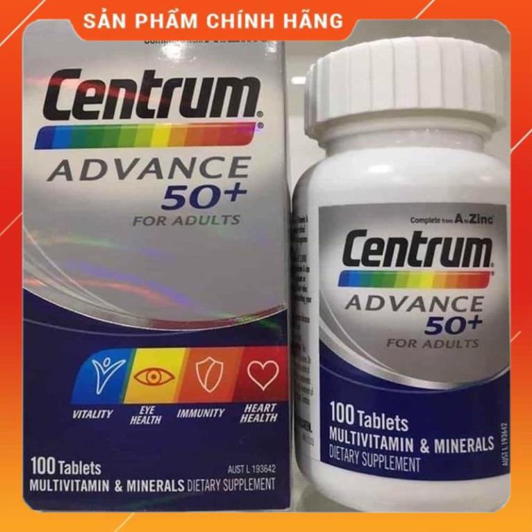 Vitamin tổng hợp cho người trưởng thành và trên 50 tuổi - Centrum Advance , Centrum Advance 50+