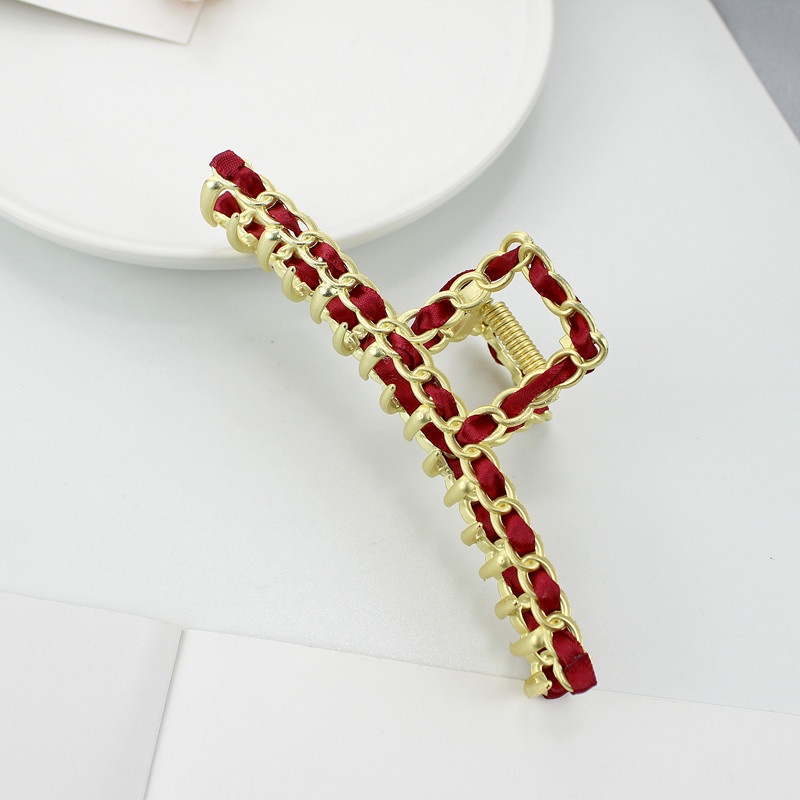 Phụ nữ Hàn Quốc Thời trang dễ thương Kẹp tóc hợp kim lớn