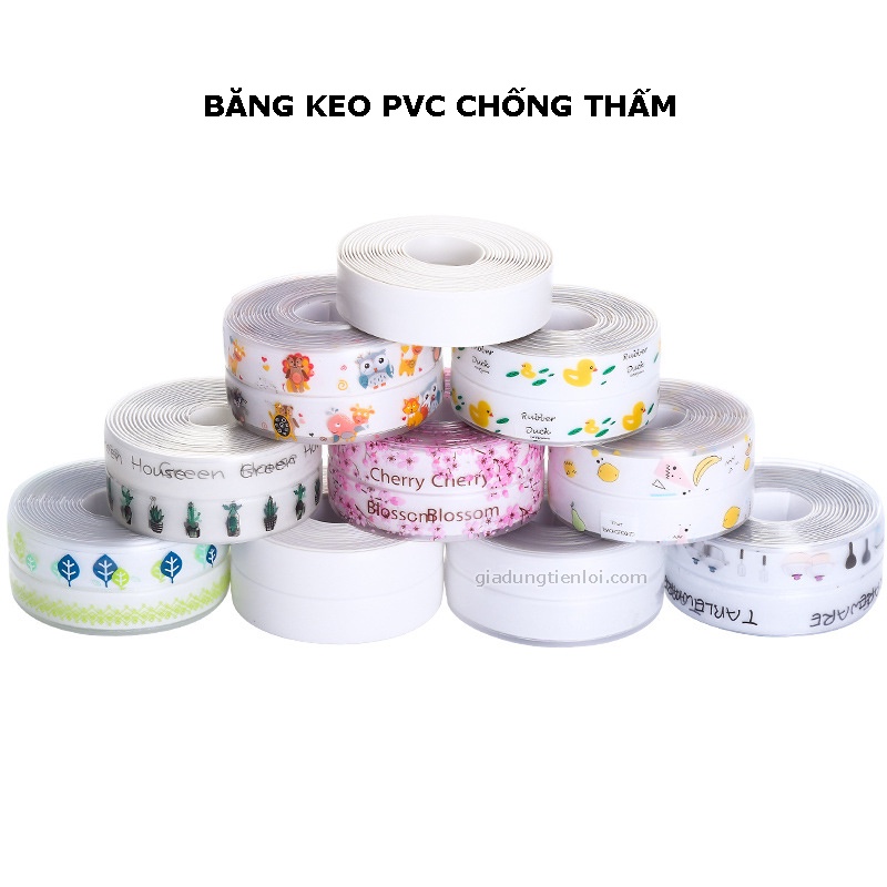 Băng keo PVC rộng 3.8CM chống thấm và chống nấm mốc nhà bếp