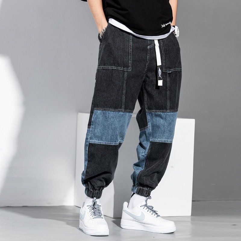 Quần jeans jogger dáng dài phong cách hip hop cá tính thời trang cho nam | BigBuy360 - bigbuy360.vn
