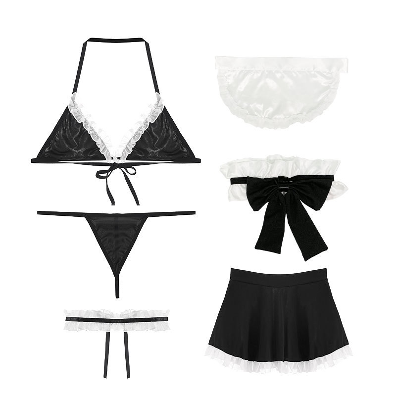 Váy ngủ cosplay hầu gái 2 mảnh gợi cảm 9089