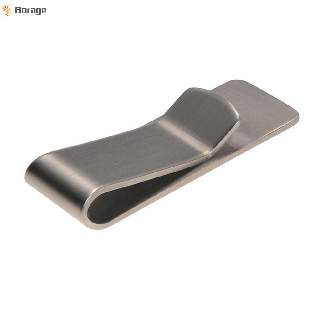 Kẹp giữ tiền/danh thiếp bằng thép không gỉ thời trang cho nam