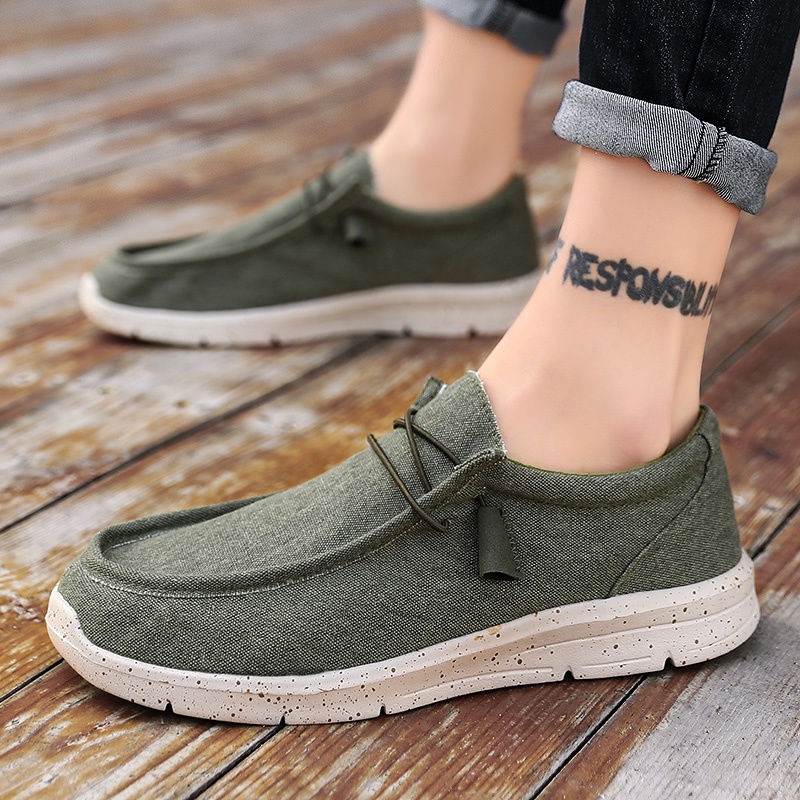 Giày vải canvas siêu nhẹ thời trang cho nam size 39-48
