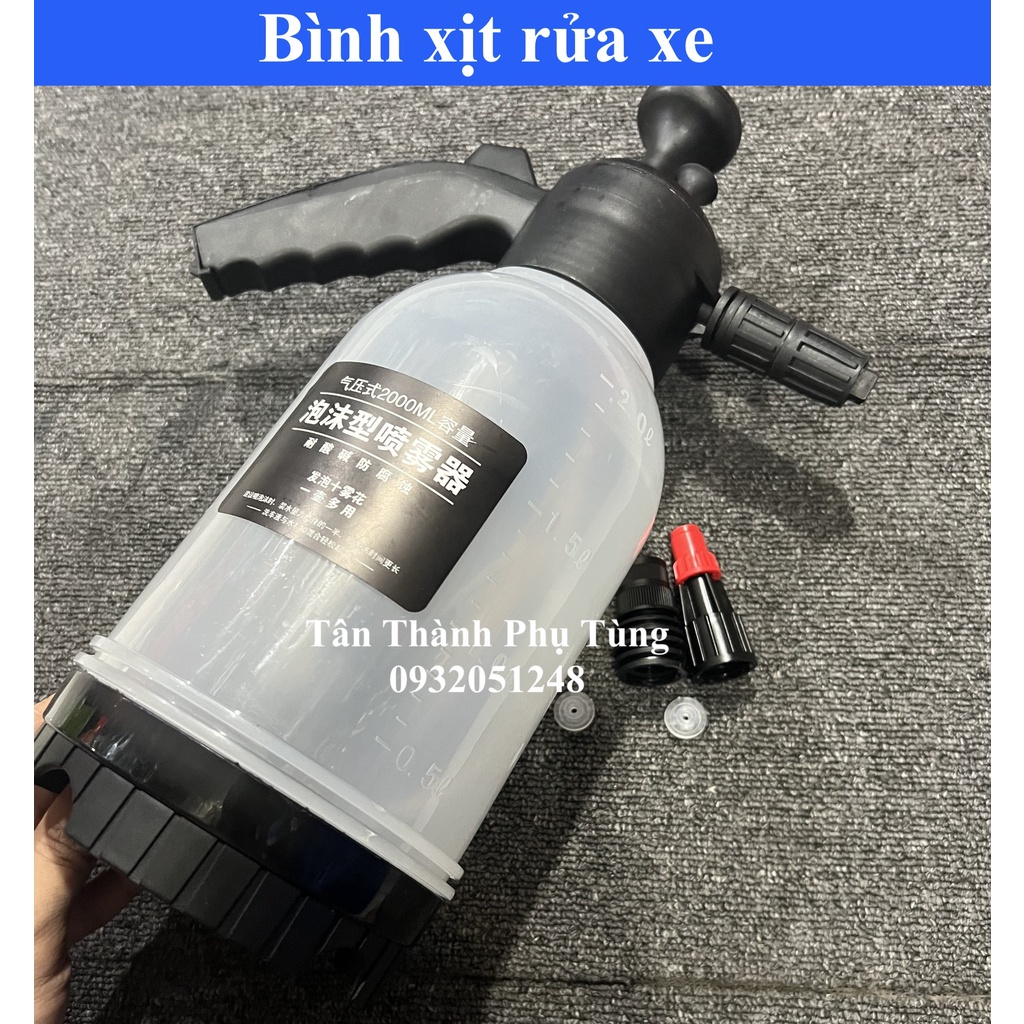 Bình xịt rửa xe máy