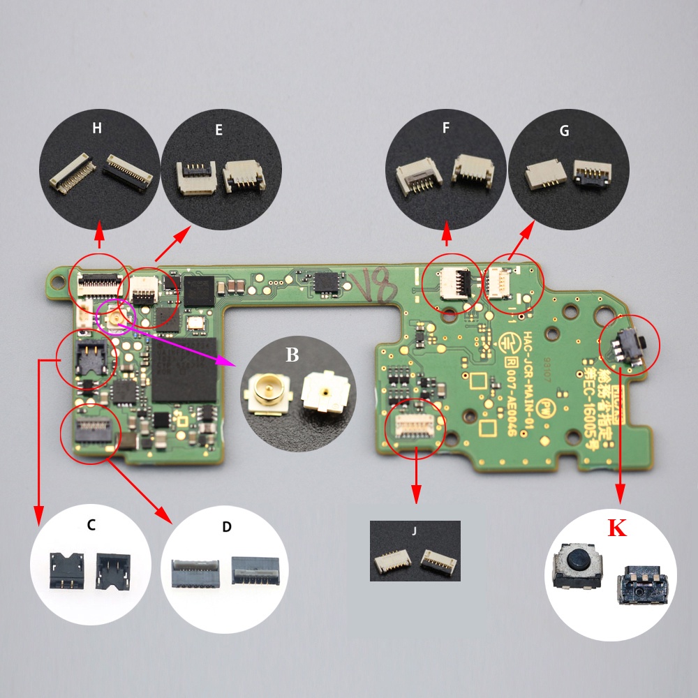 1 Bộ Phận Sửa Chữa Thay Thế Cho Nintendo Switch NS Joy-Con