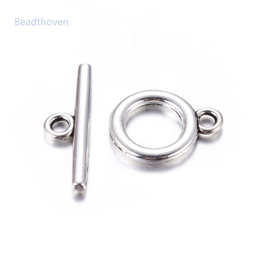 20 Bộ móc cài chuyển dổi hợp kim không chứa cadmium & chì: khoảng 14x11x2mm lỗ: 2mm thanh: 19x5,5x2mm lỗ: 2mm