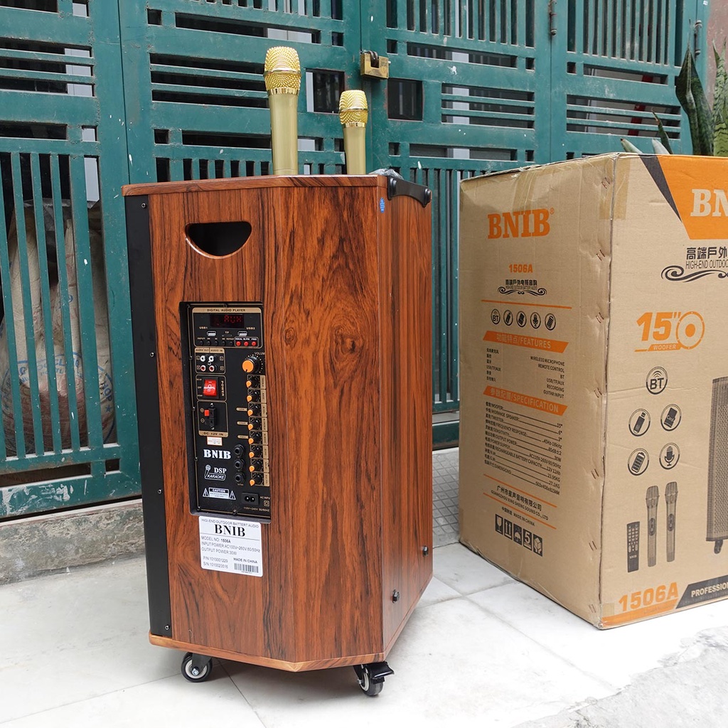 Loa Kéo karaoke BNIB 1506 -Loa kẹo kéo karaoke 3 Đường Tiếng, Bass 40 Mạnh, Lời Trong | Bảo Hành 12 Tháng