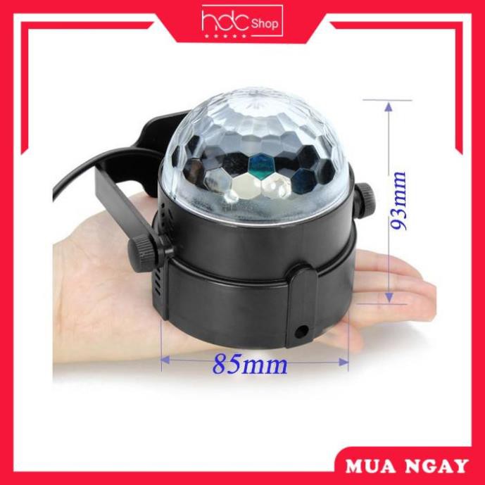 [GIÁ SỐC] [ Hàng loại 1 ] Đèn LED xoay 7 màu vũ trường cảm ứng nhạc mini