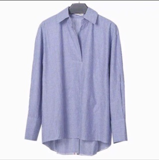 Sơmi Oversize kẻ nhỏ