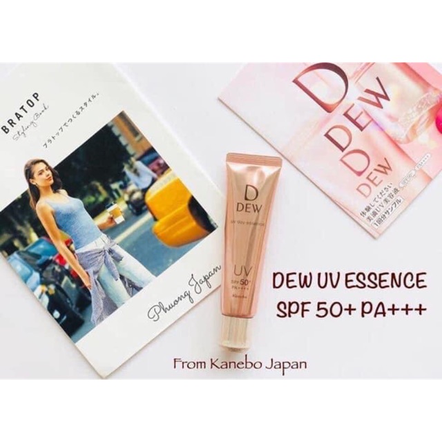 Tinh chất dưỡng ngày chống lão hóa Kanebo Dew UV Day Essence SPF50 40g