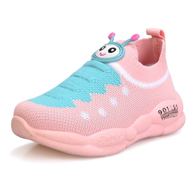 Sport shoes for boys Girls' shoes Breathable mesh Fly Caterpillar