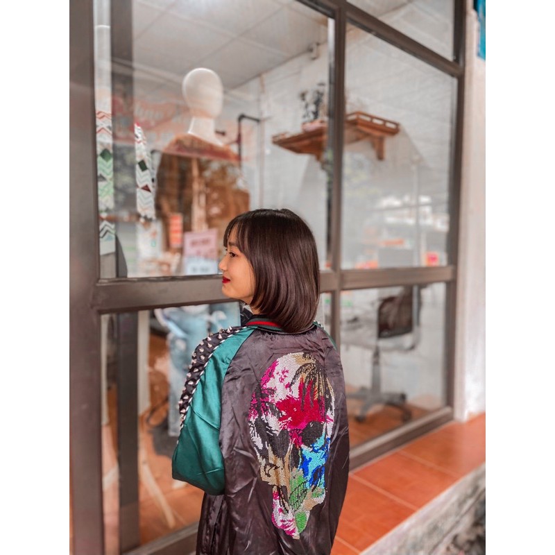 [freeship] xả kho áo bomber đính đá đầu lâu cao cấp, áo khoác đính đá | BigBuy360 - bigbuy360.vn