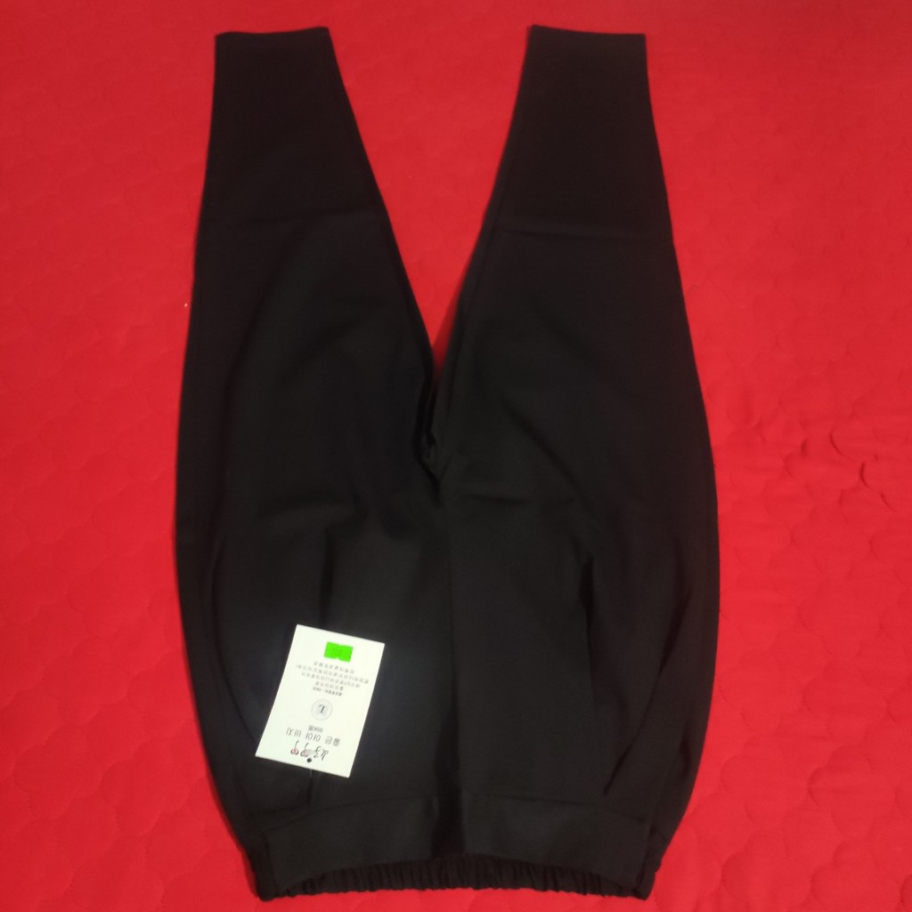 Quần baggy nữ công sở cạp chun lưng thun co giãn màu đen ống bó kiểu dáng Quần Bom nữ bo gấu thụng thể thao chất vải umi