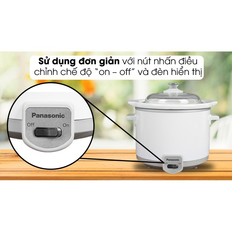 [Chính hãng - Bảo hành 1 năm] Nồi nấu chậm Panasonic NF-N50ASRA (5 Lít) - Hàng chính hãng