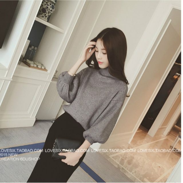 [Hình Thật Cuối] Áo Len Quảng Châu Tay Phồng Sang Chảnh Len Dày Mịn | BigBuy360 - bigbuy360.vn