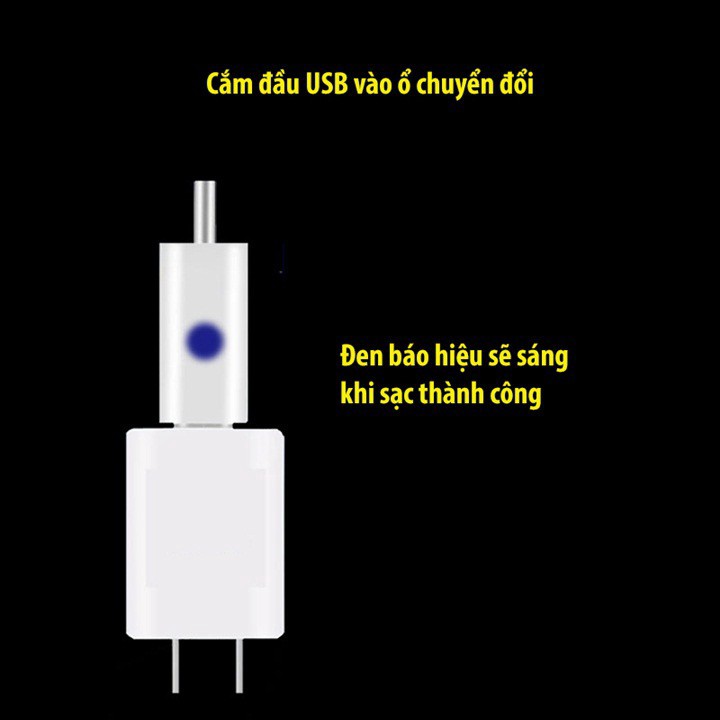 (hot) Sạc Pin Phao Câu Đài Đầu Cắm USB Tặng Kèm 2 Pin ( giá xả hàng )