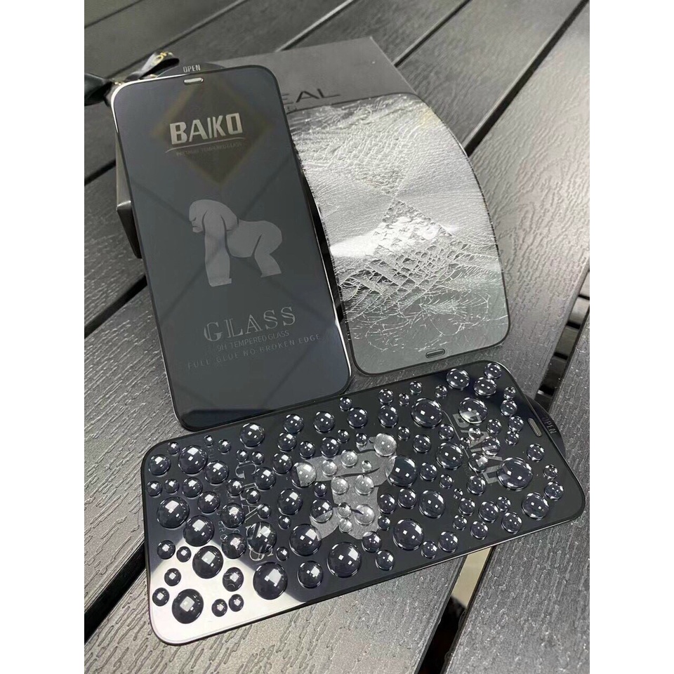 Kính Cường Lực iphone KingKong Full màn KingKong Baiko có màng bảo vệ loa điện thoại chống bụi