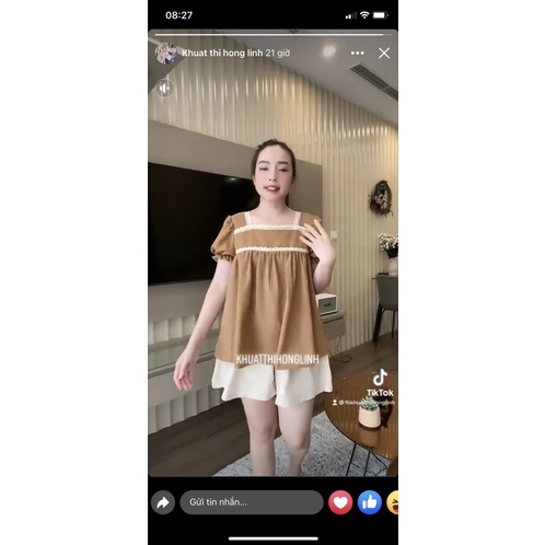 Bộ ĐÙI BẦU thời trang MAMADRESS thiết kế rẻ đẹp chất mát mẻ thoải mái cho mẹ bầu mặc đi chơi đi dạo ở nhà