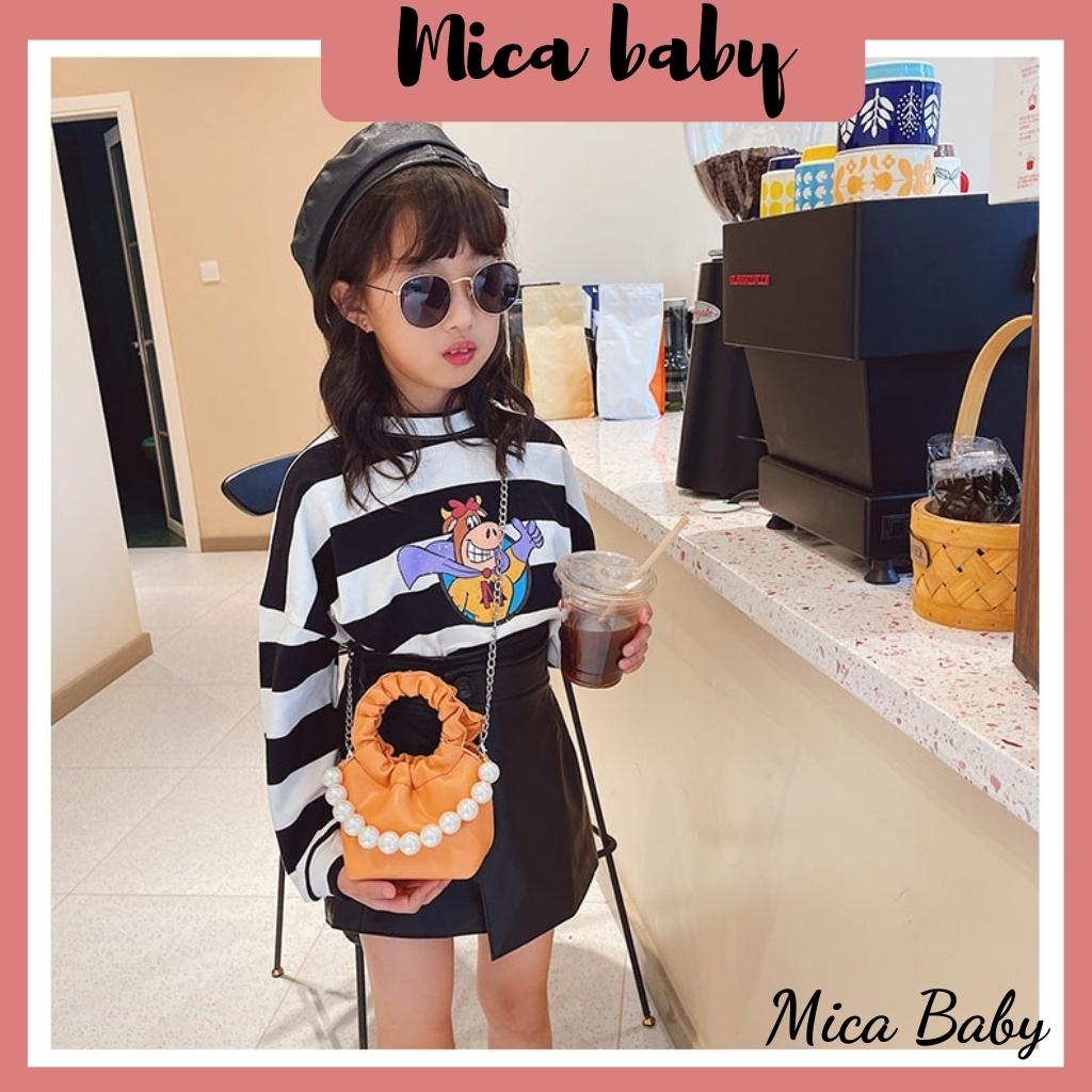 Túi xách nữ mini đeo chéo quai chun da mềm cao cấp Mica baby TC01