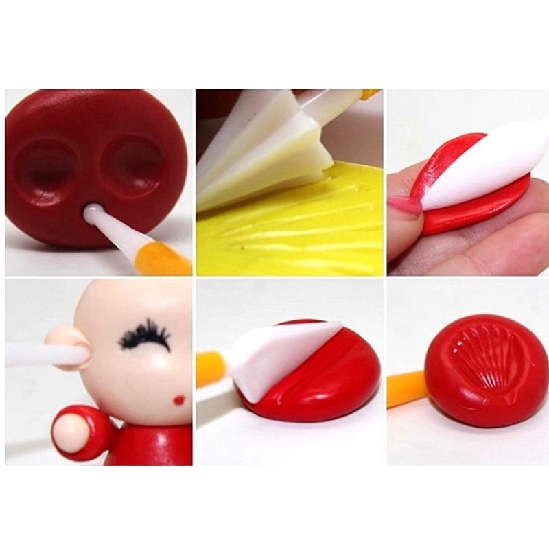 Bộ 8 cây tạo hình 16 đầu dùng tạo hình đất sét,làm bánh v.v...