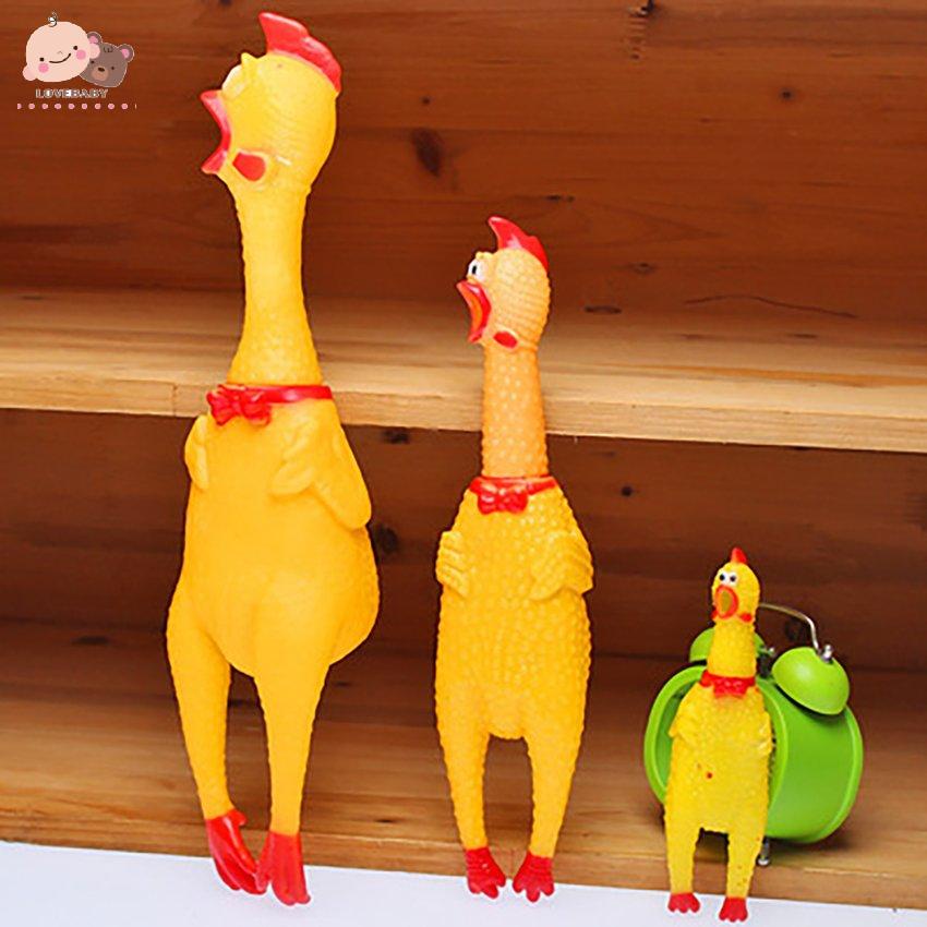 [HOT]Screaming Chicken Dog Chew Squeak Toy Vent Squeeze Sound Toys Funny Gadgets