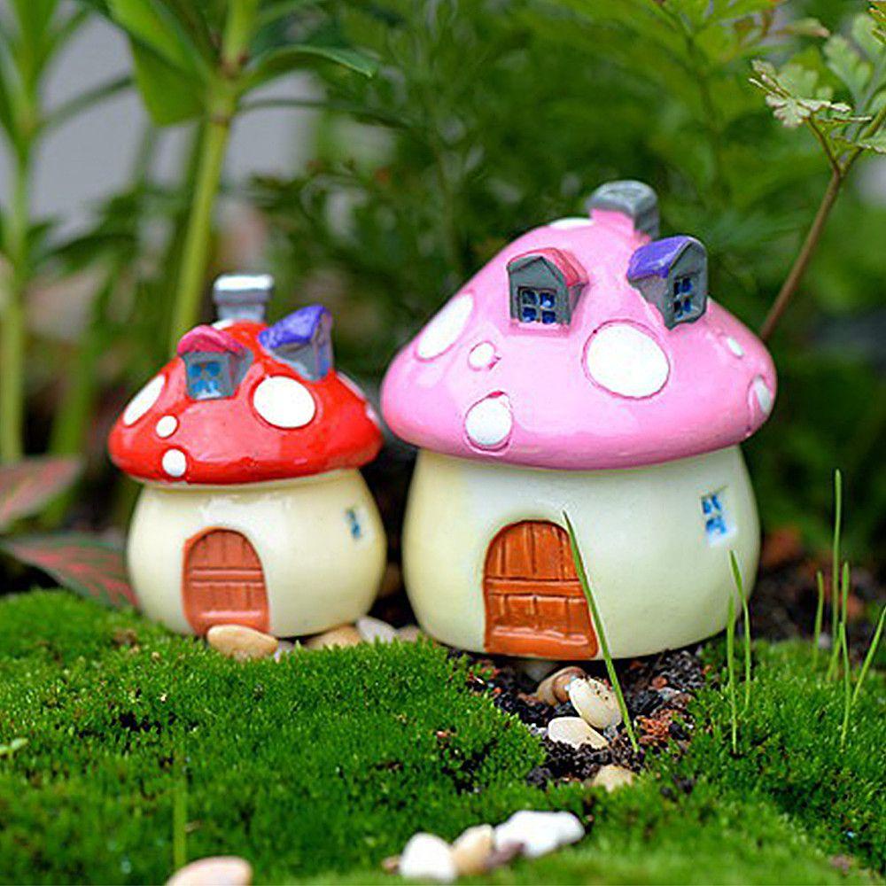 CONOPERY Ngôi Nhà Nấm Mini Nhiều Màu Sắc Dùng Trang Trí Tiểu Cảnh