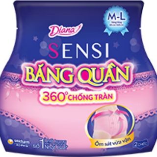 Băng vệ sinh Diana Sensi dạng quần size M-L 2 chiếc/1goi
