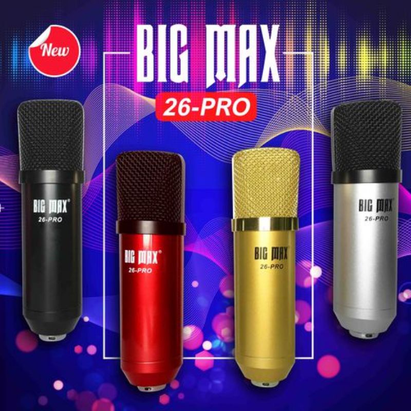 Micro cao cấp Big Max 26 Pro thu âm, Karaoke, Livestream